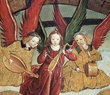Angeles msicos. Obra de Pedro de Berruguete - 1480